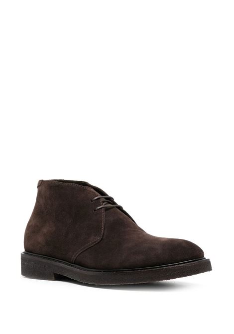 Brown suede lace-up boots Henderson Baracco - men HENDERSON BARACCO | 82514S15MRRN